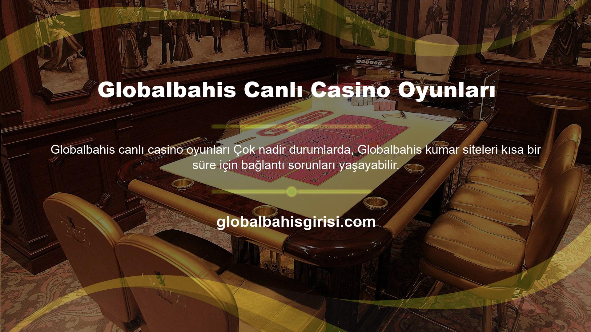 Globalbahis giriş sorunu BTK bloke edildikten sonra Globalbahis canlı casino oyunlarına giriş yaptı, bu durumda kumarbazların kurbanı olmamak için yeni bir adres verildi
